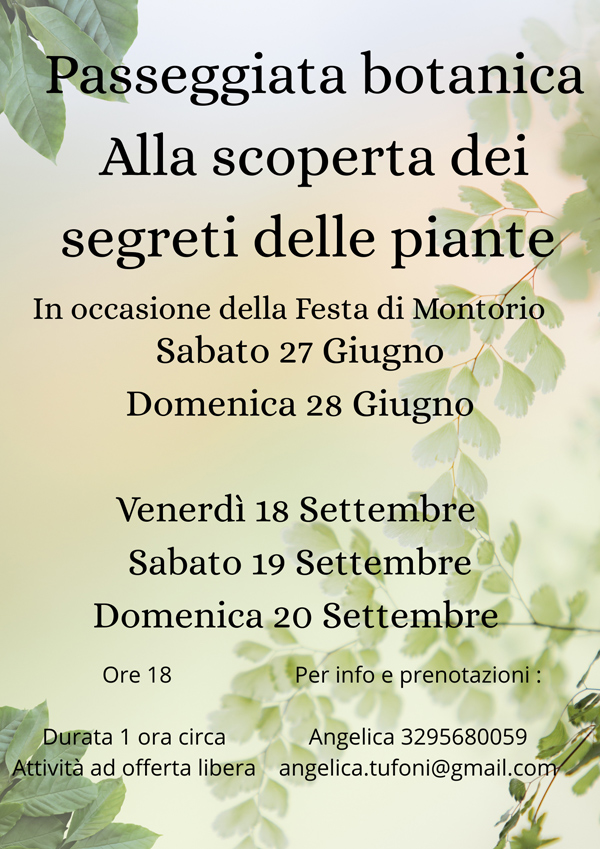 Passeggiata botanica Montorio